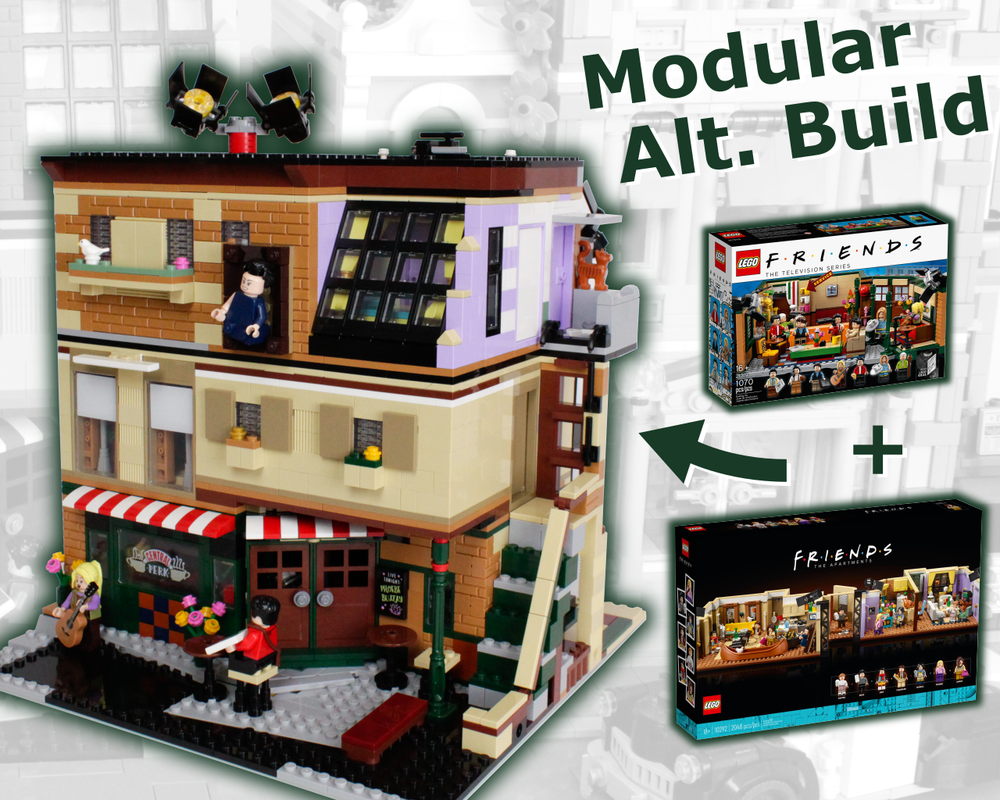 LEGO IDEAS - FRIENDS Apartment Modular Building with Central Perk Cafe and  Monica's Apartment