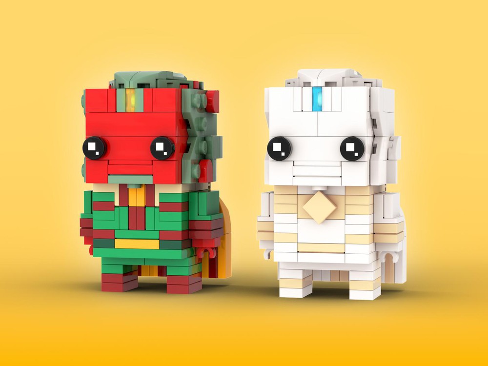 LEGO MOC Vision Brickheadz LEGO MOC - Studios WandaVision Eugenio Iacono | Rebrickable - Build with LEGO