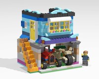 10698 Townhouse with Garage and Vehicles