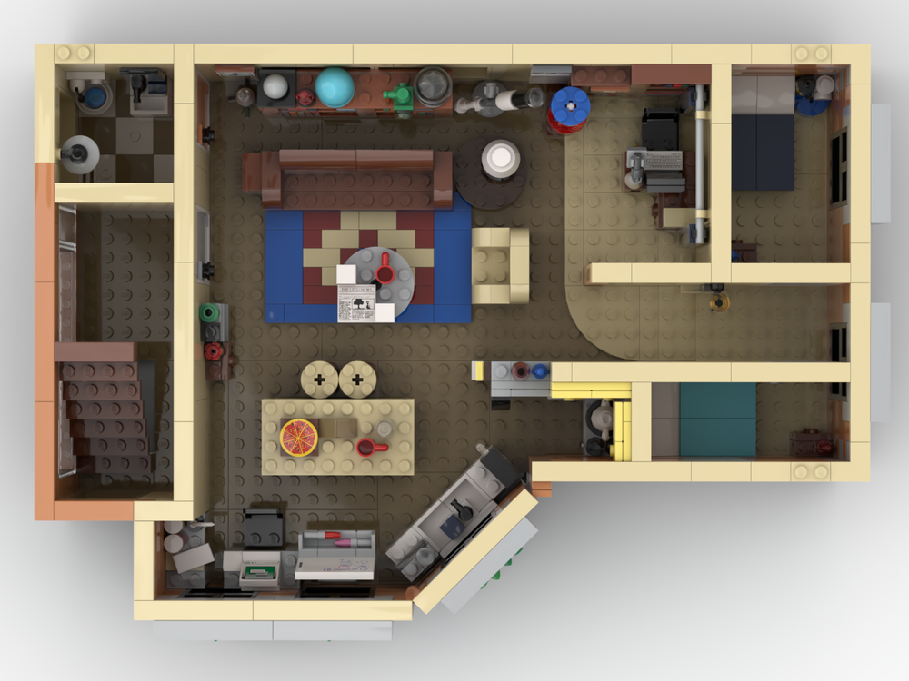 LEGO MOC Friends & Big Bang Apartment by Brick Artisan | Rebrickable ...