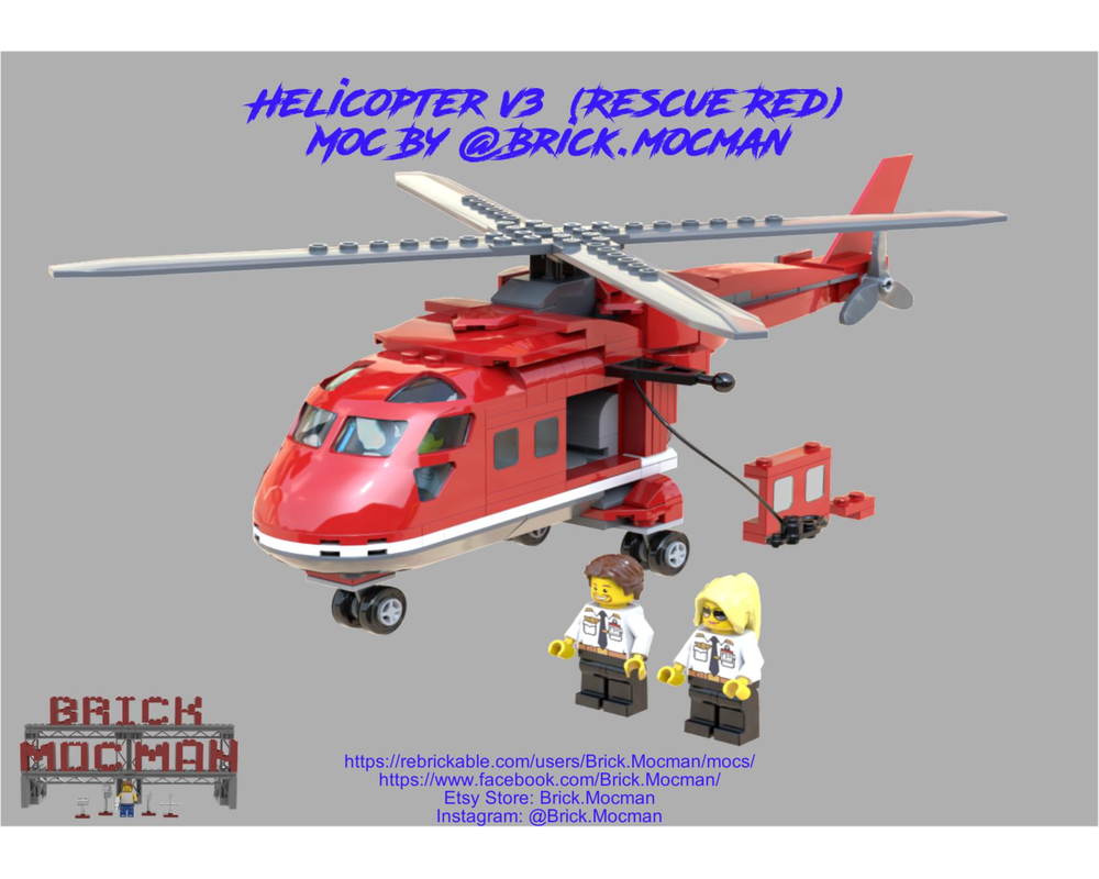 lego police rescue helicopter