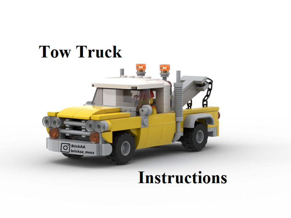 LEGO MOC Tow Truck BrickAA | Rebrickable - Build
