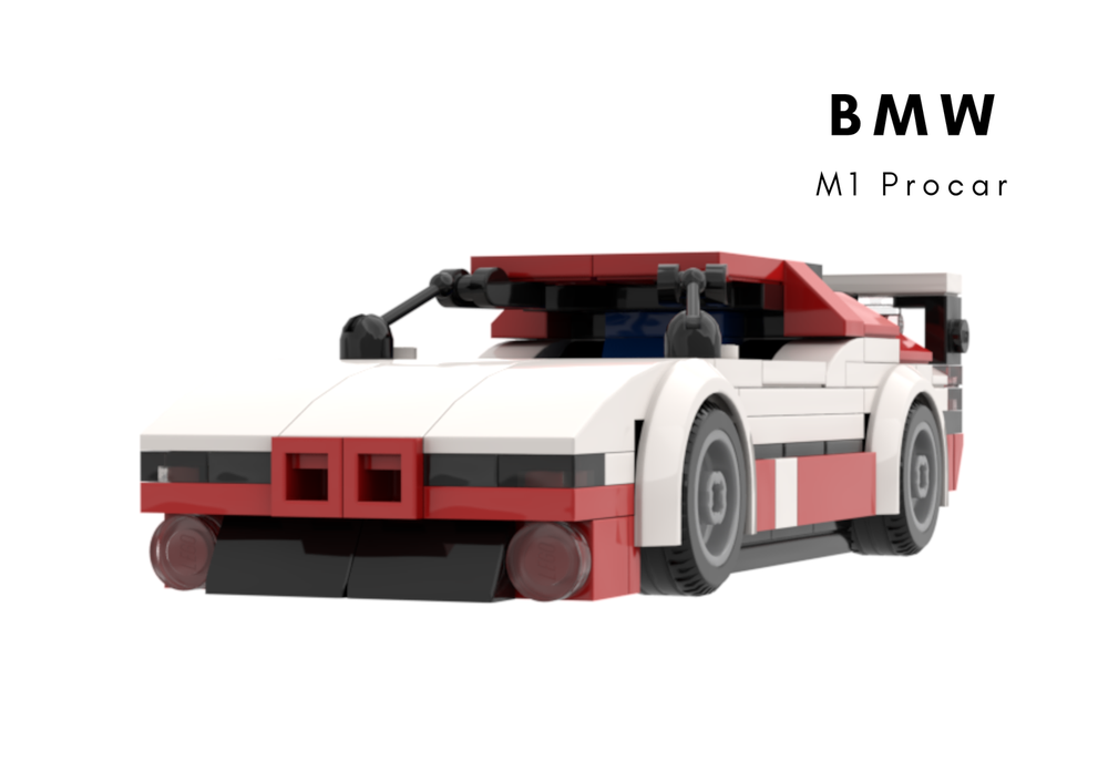 Lego Style Brick BMW M1 Procar