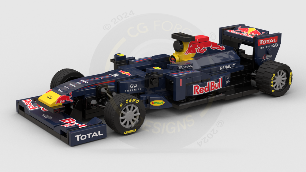 LEGO MOC F1 Red Bull Racing RB7 by LegoCG | Rebrickable - Build 