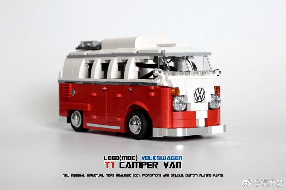 Tío o señor prima Cruel LEGO MOC RC/PF VW T1 Camper Van(VW T1 BUS) 10 wide by moonein | Rebrickable  - Build with LEGO