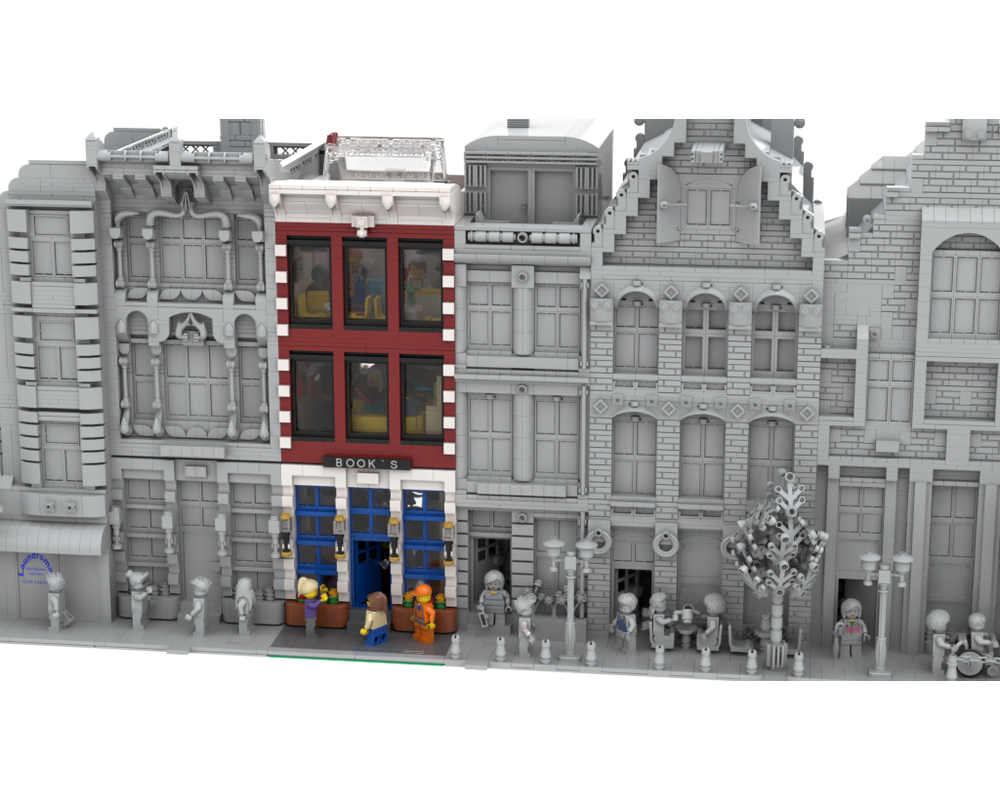 LEGO MOC LEGO® Modular Building MOC Canal House Books Store by Knob van ...