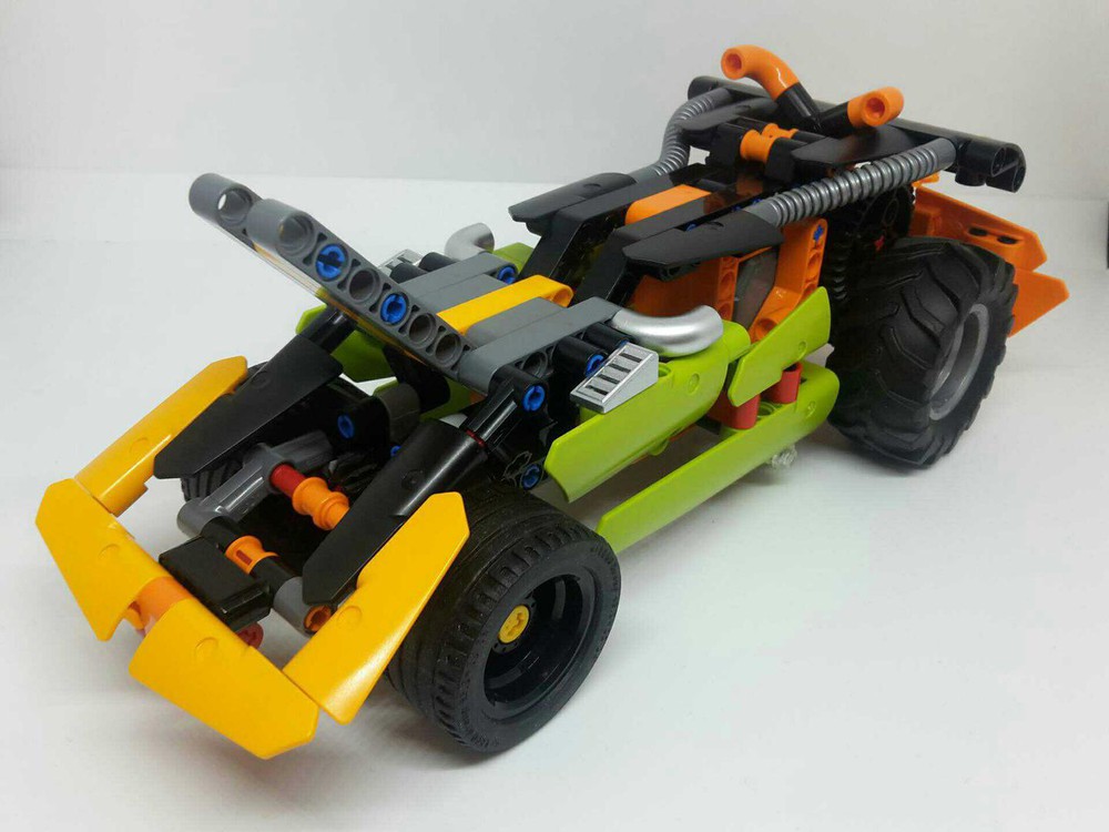 LEGO MOC Frankenstein's Pullback Racer by Beeman1 | Rebrickable - Build ...