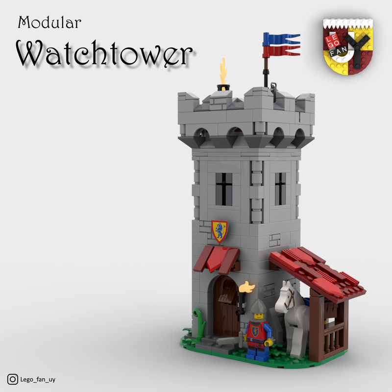 MOC Modular Watchtower bricks_fan_uy Rebrickable - Build with LEGO