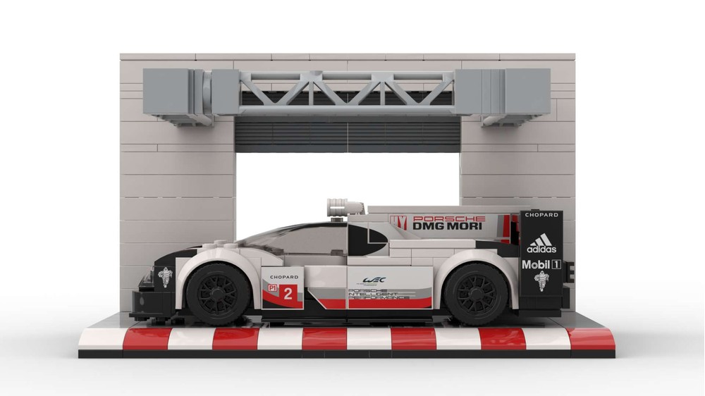 LEGO MOC 1:30 scale car Racing pit lane DISPLAY by SFH_Bricks ...