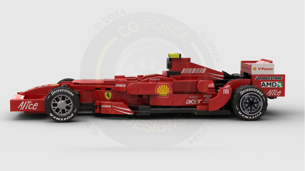 LEGO MOC F1 Ferrari F2007 by CGForceDesigns | Rebrickable - Build with LEGO