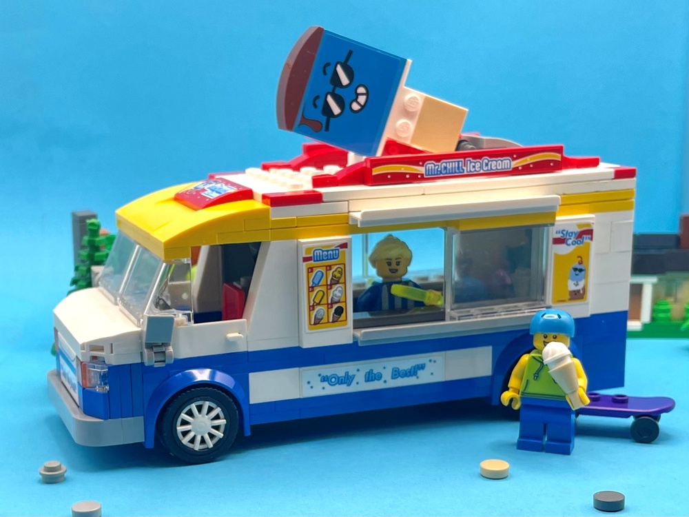 Lego Moc Ice-Cream Truck By Ibrickeditup | Rebrickable - Build With Lego