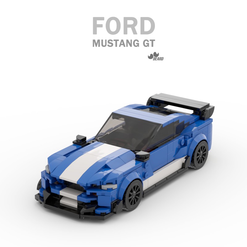 LEGO MOC Ford Mustang GT 8wide speed champions by beardLB | Rebrickable Build with LEGO