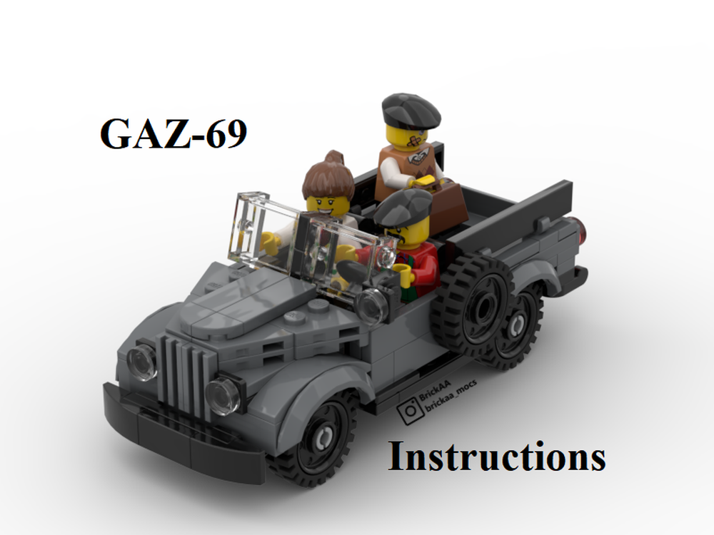 MOC GAZ-69 by BrickAA | Rebrickable - Build with LEGO