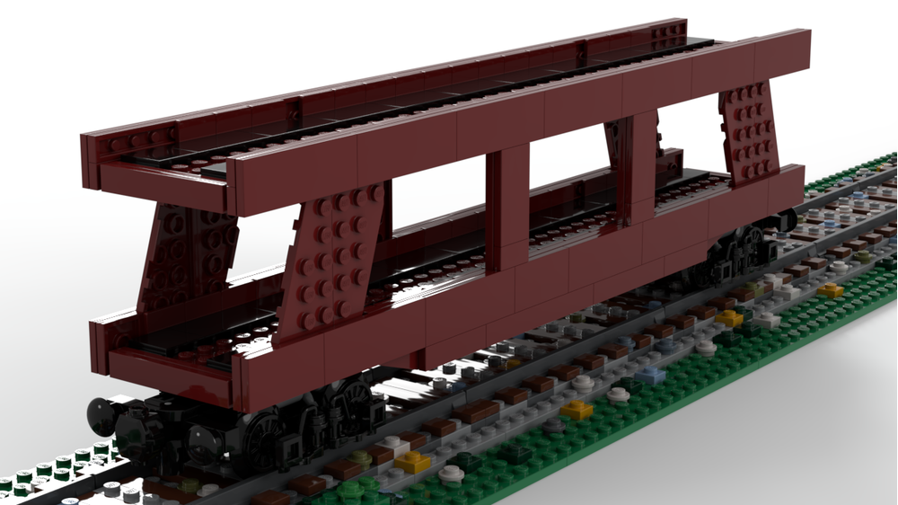 LEGO MOC-81206 60s Autorack by abledfire | Rebrickable - Build with LEGO