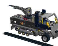 42055 C model-harftrack vehicle with rubber band gun