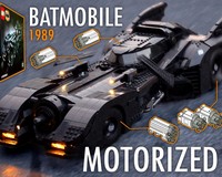 LEGO MOC-81319 Batmobile 1989 RC Motorization (LEGO 76139