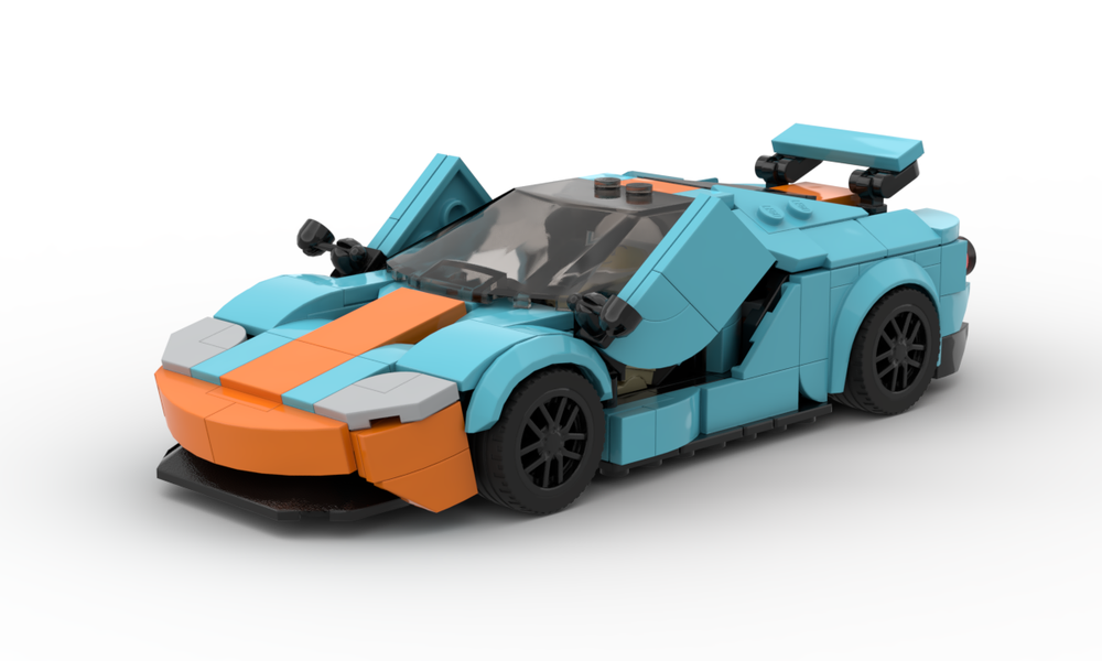 LEGO MOC Ford GT Heritage Edition V2 by Fakhri Argya Rebrickable
