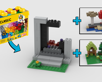 Minecraft from Classic - The Ruined Portal / Mushroom Island / Small Shack