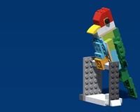 BYGGLEK Perched Bird (Parakeet)