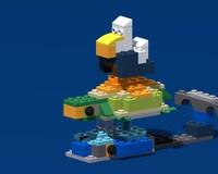 BYGGLEK Sea Turtle, Whale, and Albatross