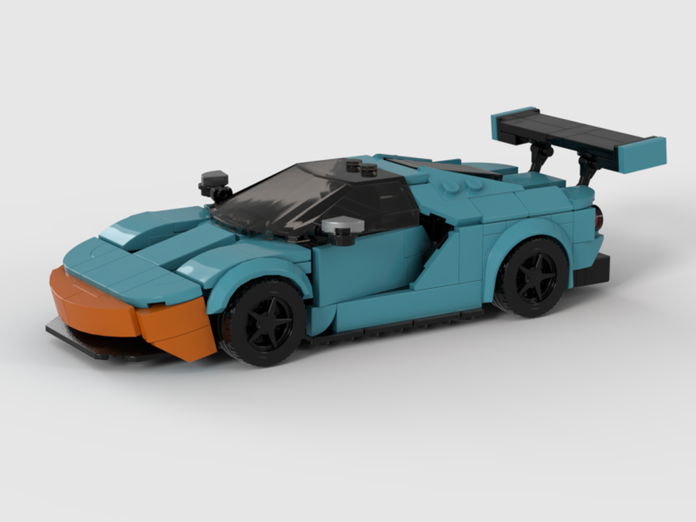 LEGO MOC Ford GT Le Mans Gulf Livery by Lemur51 | Rebrickable - Build ...