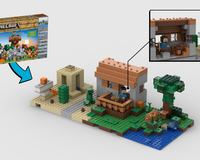 Minecraft Classic Village - Part 2: Butcher / Desert Well