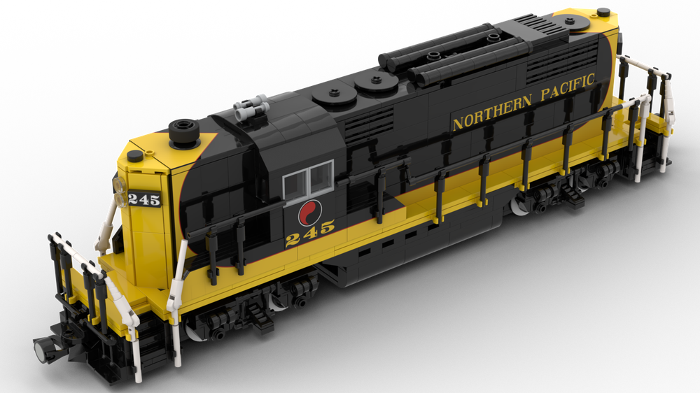 LEGO MOC Northern Pacific GP9 by Yellow.LXF | Rebrickable - Build with LEGO