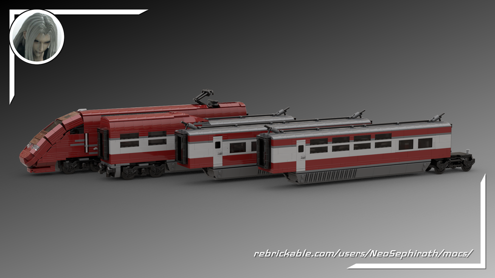 LEGO MOC Thalys PBKA High Speed Train by NeoSephiroth