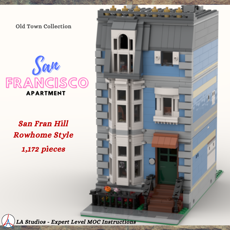 LEGO MOC Old Town San Francisco Apartment by LA Studios