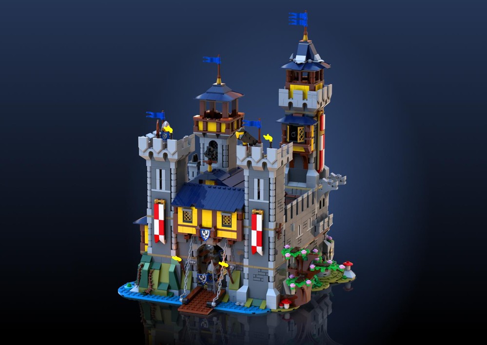 LEGO MOC Medieval Castle II Mod Combining Two 3 in 1 Castles 31120 