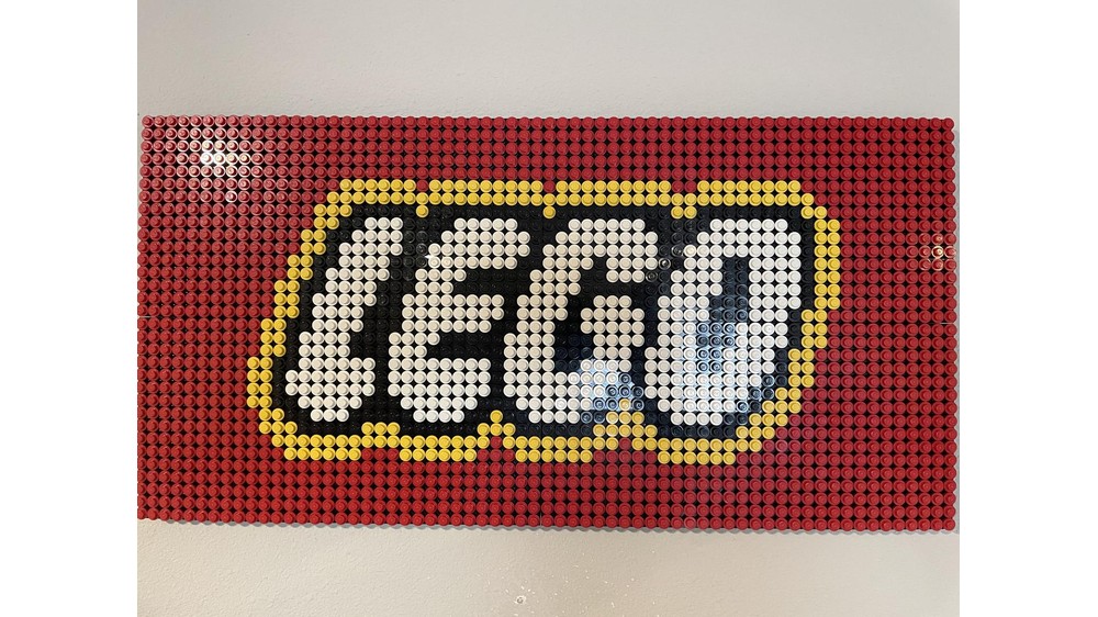 LEGO MOC LEGO Logo Wide Mosaic by johnbuildsstuff | Rebrickable - Build ...