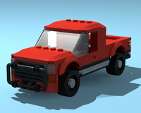 Red Pick-up Truck