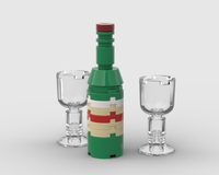 LEGO MOC-82400 Wine bottle and glasses mini build by tomclarke |  Rebrickable - Build with LEGO