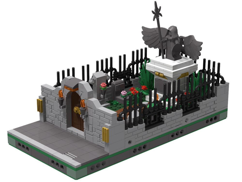 LEGO MOC City Cemetery by Olivesaxer | Rebrickable - Build with LEGO