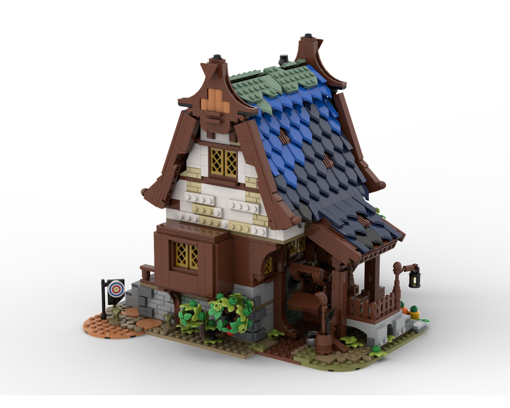 LEGO MOC Medieval Watermill by Gr33tje13 | Rebrickable - Build with LEGO