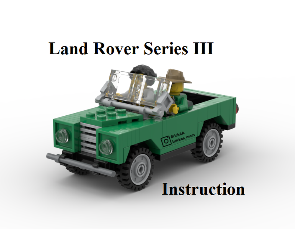 LEGO MOC Land Rover Series III by BrickAA Rebrickable Build with LEGO