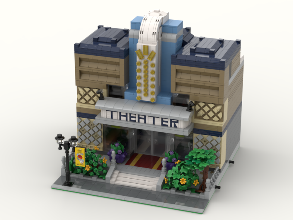 LEGO MOC Modular Bricktober Theater by Chricki Rebrickable