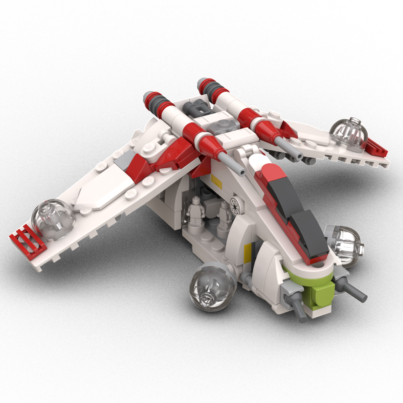 LEGO MOC LAAT - Republic Gunship [micro scale] by Xigphir