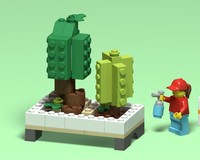BYGGLEK Container Garden - Minecraft Style Trees