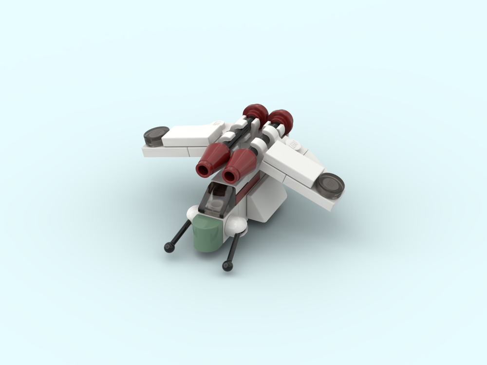 Lego Moc Mini Republic Gunship By Huboweno | Rebrickable - Build With Lego