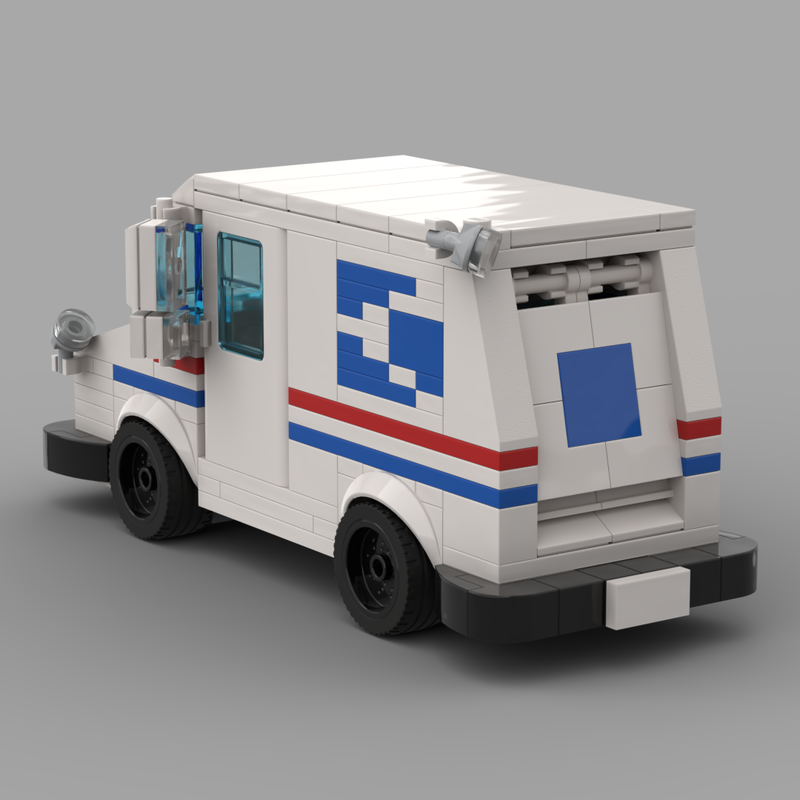 LEGO MOC USPS Priority Mail Truck by BlockMOCs | Rebrickable - Build ...