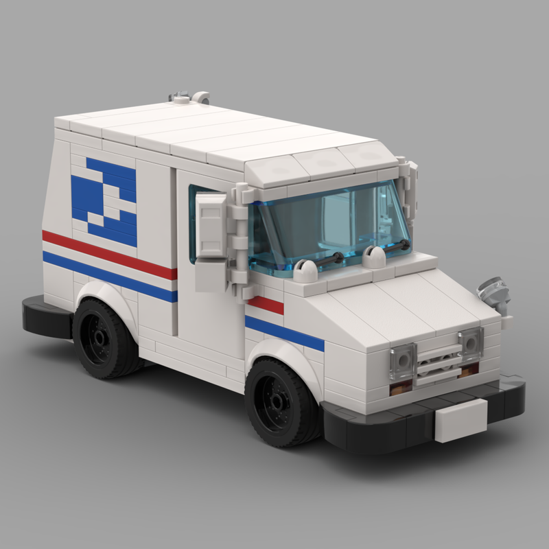 LEGO MOC USPS Priority Mail Truck by BlockMOCs | Rebrickable - Build ...