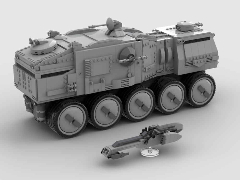LEGO MOC Brick_boss clone turbo tank (HAVw A6 Juggernaut) by Brick_boss | Rebrickable - Build LEGO