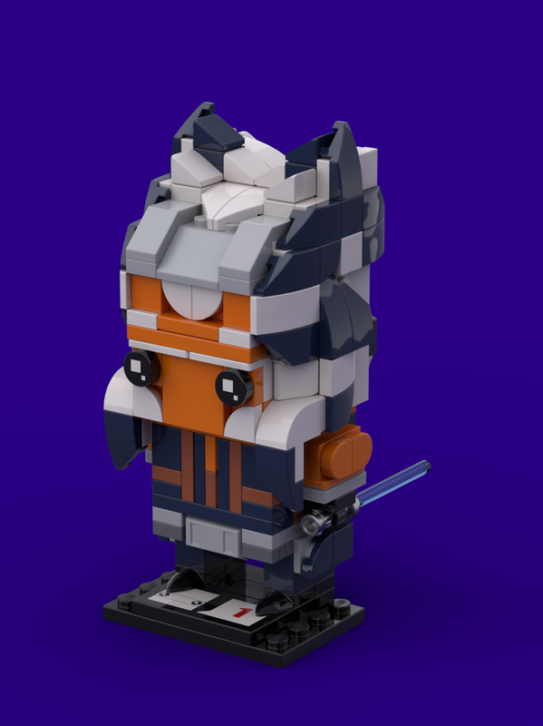 LEGO MOC Ashoka Tano in BrickHeadz style by Geminy227 Rebrickable