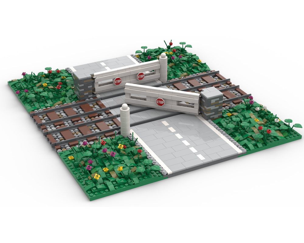 LEGO MOC Level Crossing by legoalfactotum | Rebrickable - Build with LEGO