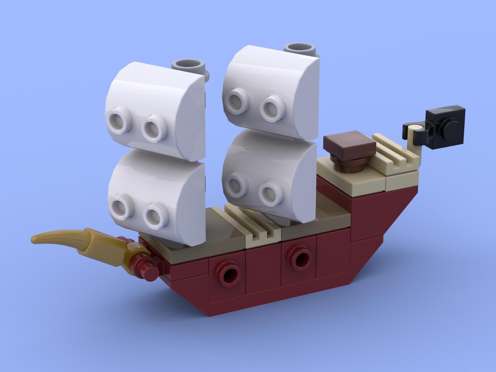 LEGO MOC Piggy Pirate Ship 2.0 by timeremembered