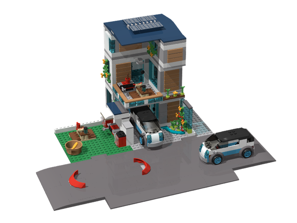 LEGO MOC LEGO MOC Family House (alt of 2 x 60291) by smertullus |  Rebrickable - Build with LEGO