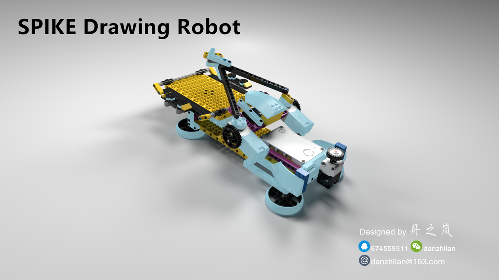 LEGO MOC SPIKE Drawing Robot by danzhilan