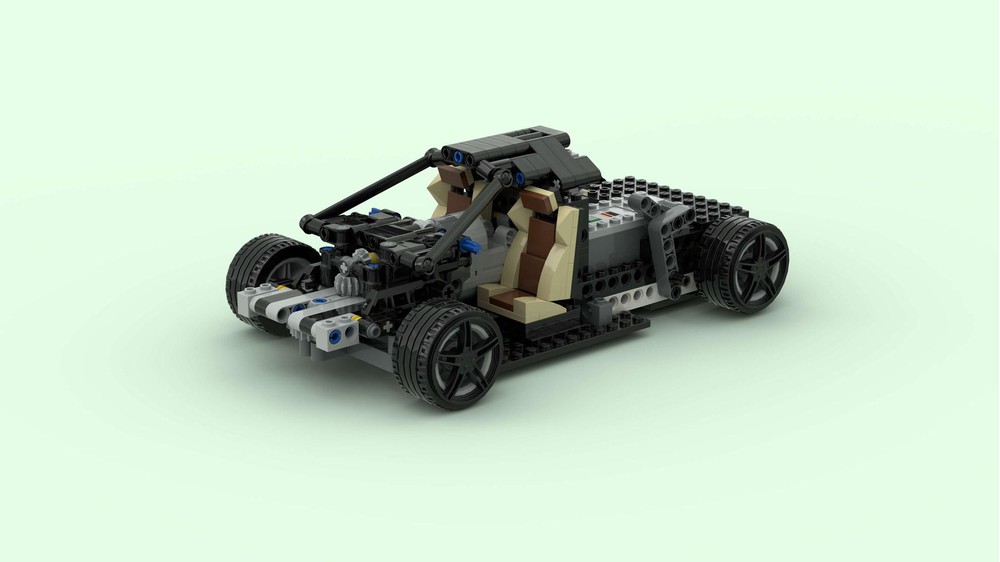 LEGO MOC RC car frame in 1 15 1 15.5 1 16 1 17 Ferrari LaFerrari by LegoDoodle Rebrickable Build with LEGO