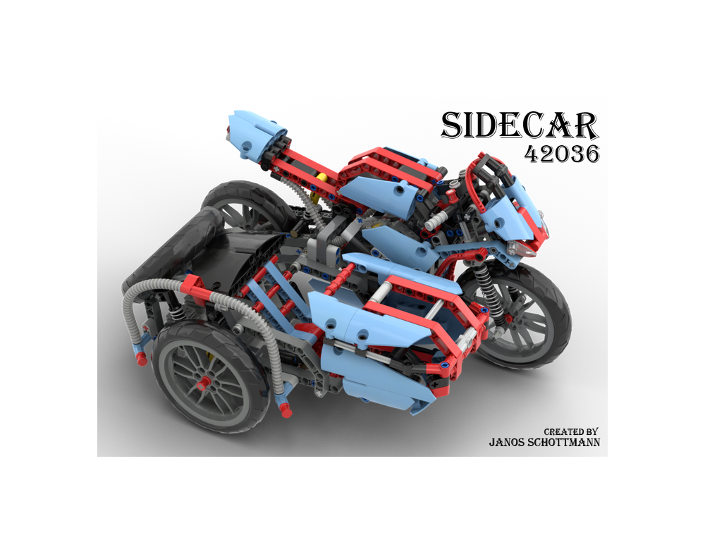 oase Bukser hemmeligt LEGO MOC 42036 Motorcycle with Sidecar by Schotti | Rebrickable - Build  with LEGO